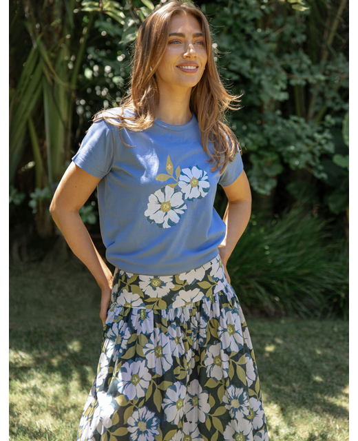 Stella + Gemma Classic Tee Monet's Garden - Denim