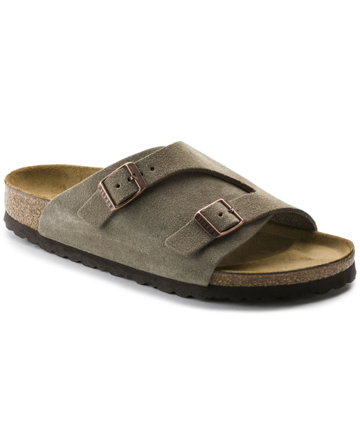 Birkenstock Zurich Suede Regular Sandal - Taupe