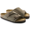 Birkenstock Zurich Suede Regular Sandal - Taupe