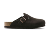 Birkenstock Boston Suede Regular Clog - Mocha