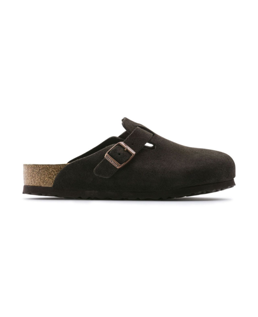 Birkenstock Boston Suede Regular Clog - Mocha