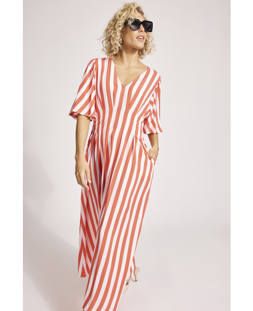 Eb & Ive Treville Stripe Maxi Dress