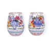 Livewires Mediterranean Summer Set of 2 Glass Tumblers