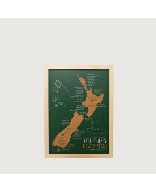 Moana Road Golf Courses A3 Cork Map