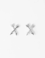 Stella + Gemma Silver Petite Arrow Earrings