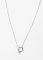 Stella + Gemma Silver Diamond Crystal Ring Necklace