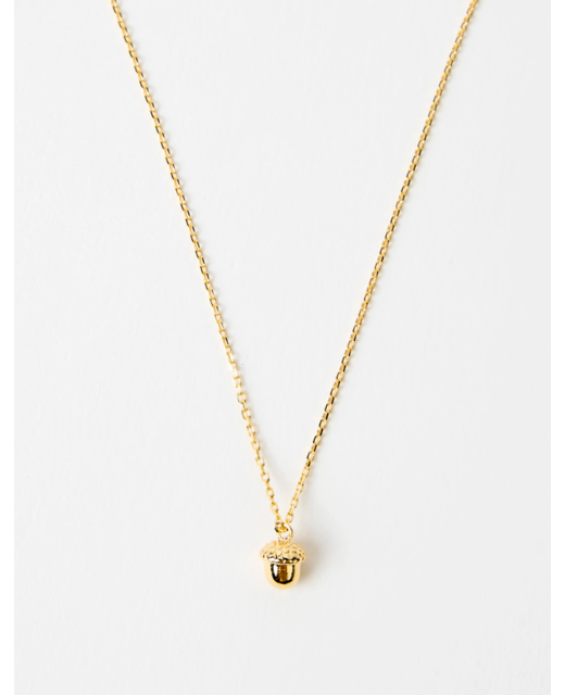 Stella + Gemma Gold Acorn Necklace