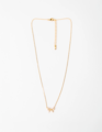 Stella + Gemma Gold Crystal Bow Necklace