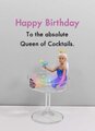 Livewires Queen of Cocktails Birthday Card