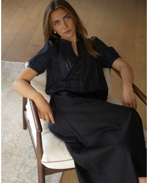 Stella + Gemma Maddie Blouse - Black
