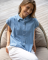 Stella + Gemma Kelly Blouse - Light Wash
