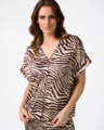 Stella + Gemma Melanie Blouse - Merlot Zebra