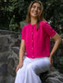 Stella + Gemma Rue Cardi - Barbie Pink
