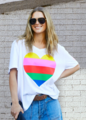 Hammill & Co Rainbow Heart Tee