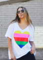 Hammill & Co Rainbow Heart Tee
