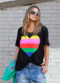 Hammill & Co Rainbow Heart Tee