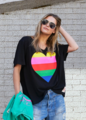 Hammill & Co Rainbow Heart Tee