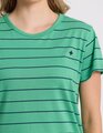 Stella + Gemma Classic Tee Stripe - Green/Navy