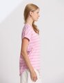 Stella + Gemma Soho Cuff V Tee - Candy/Red Stripe