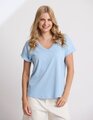 Stella + Gemma Soho Cuff V Tee - Sky