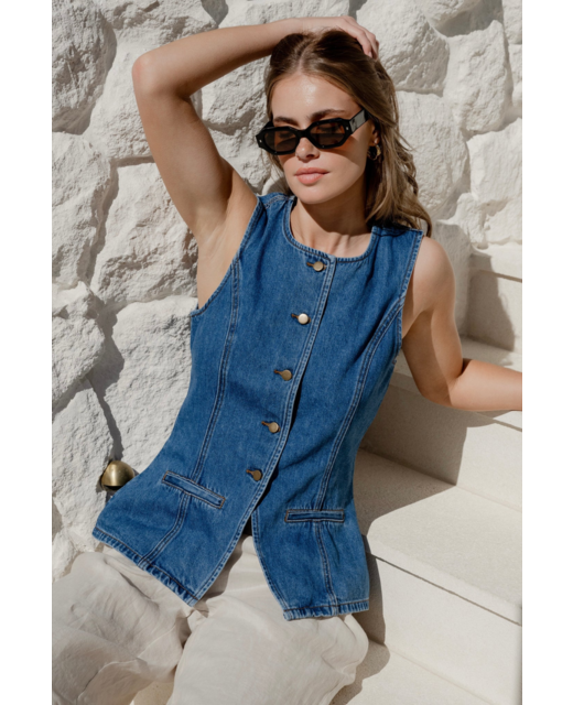 Among The Brave Baseline Vest Top