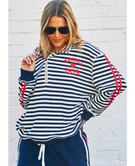 Hammill & Co Retro Collared 1/2 Zip Sweat