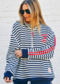 Hammill & Co Retro Collared 1/2 Zip Sweat