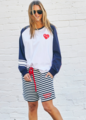 Hammill & Co Retro Heart LS Tee