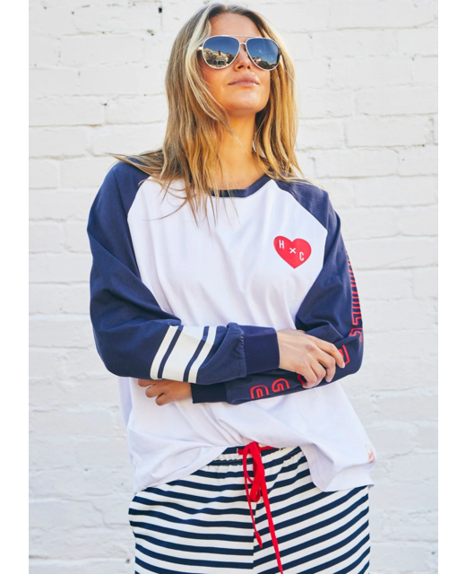 Hammill & Co Retro Heart LS Tee