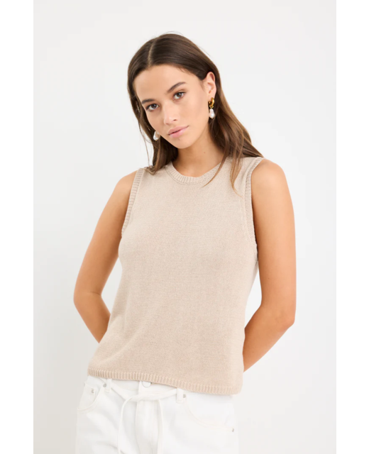 Among The Brave Salute Knit Tank Top