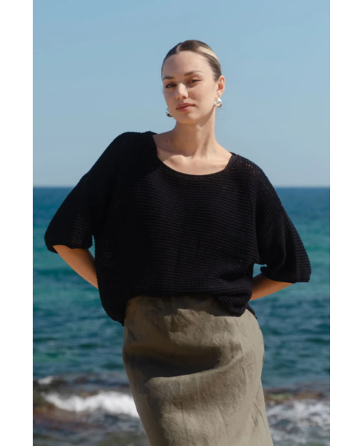 Re:Union Sunrise Crochet Knit Top