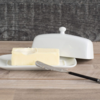 Livewires White Rectangle Butter Dish