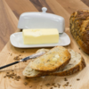 Livewires White Rectangle Butter Dish