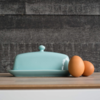Livewires Eggshell Blue Rectangle Butter Dish