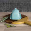 Livewires Eggshell Blue Rectangle Butter Dish