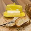 Livewires Lemon Rectangle Butter Dish