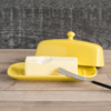 Livewires Lemon Rectangle Butter Dish