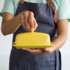 Livewires Lemon Rectangle Butter Dish
