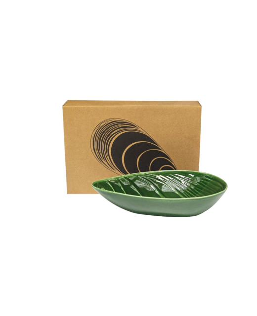 Livewires 25cm Porcelain Mussel Bowl - Green