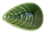 Livewires 8cm Porcelain Mussel Bowl - Green
