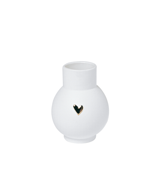 Livewires Mini Gold Heart Ball Vase