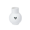 Livewires Silver Heart Ball Vase