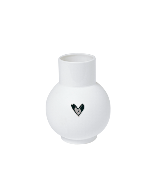 Livewires Silver Heart Ball Vase