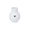 Livewires Mini Silver Heart Ball Vase