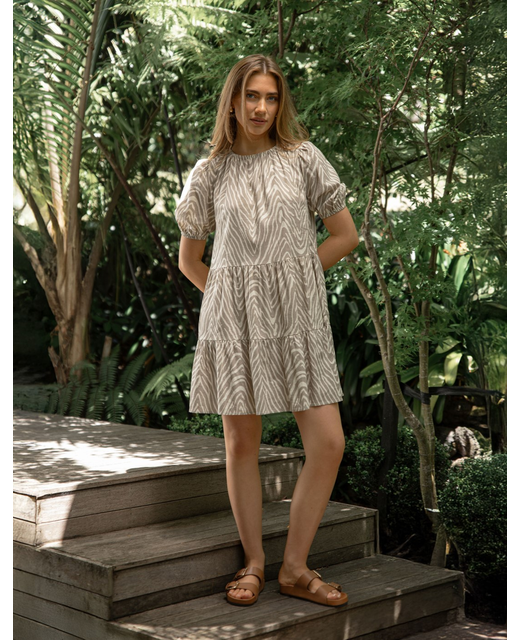 Stella + Gemma Olive Dress - Dubai Desert