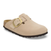 Birkenstock Boston Big Buckle Regular Nubuck Clog - Sandcastle