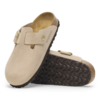 Birkenstock Boston Big Buckle Regular Nubuck Clog - Sandcastle