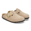 Birkenstock Boston Big Buckle Regular Nubuck Clog - Sandcastle