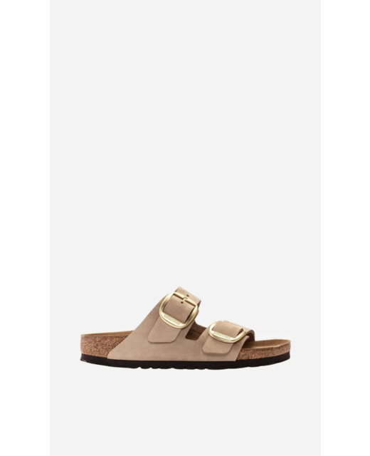 Birkenstock Arizona Big Buckle Nubuck Regular Sandal - Sandcastle