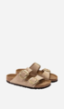 Birkenstock Arizona Big Buckle Nubuck Regular Sandal - Sandcastle
